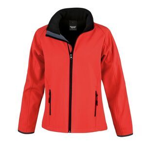 Result Mens Core Printable Softshell Jacket / Red / Black